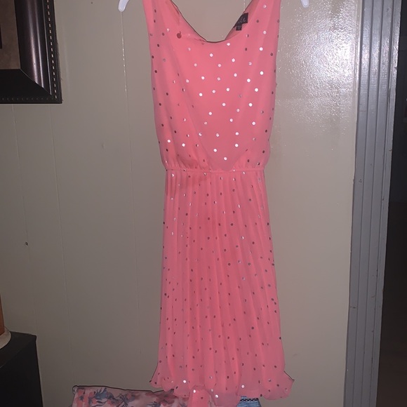 Girls 14 Lilt Pink Casual Sleeveless Dress - Picture 3 of 4